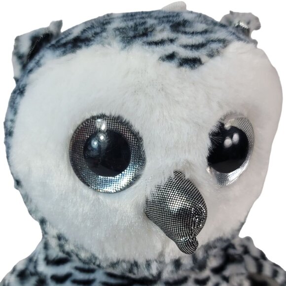 Scent Sations Spotted Owl Plush Gray 9" Silver Eyes Lightly Scented Aromatherapy - Picture 12 of 12